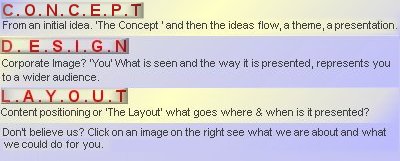 CopyWright. Concept, Design, Layoutright Web Authoring
